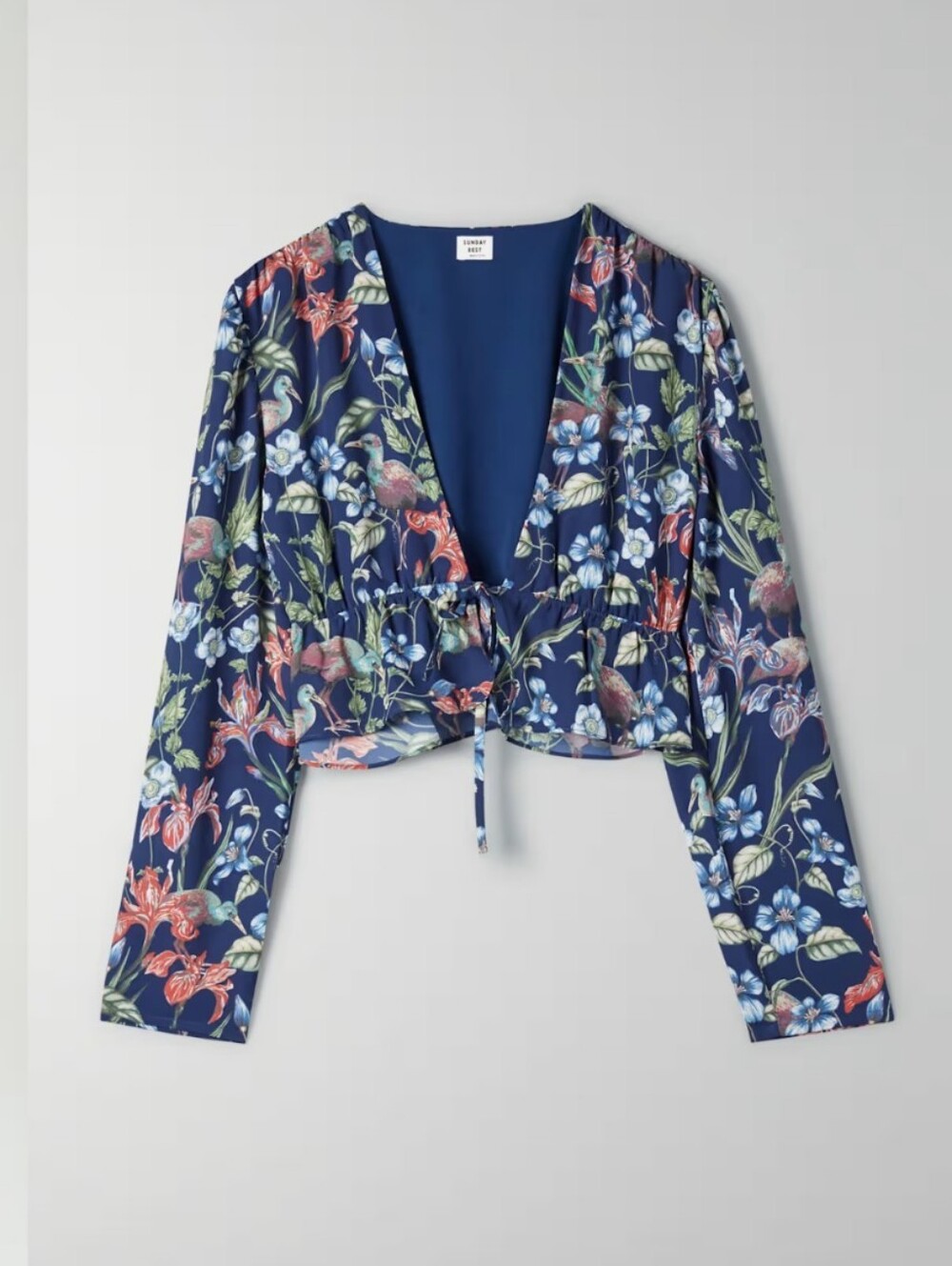 Sunday Best Aritzia Kimberly Tie-Front Pure Indigo / Light Blue  - S